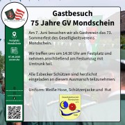 Gastbesuch 75 Jahre GV Mondschein