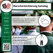 Marscherleichterung am Samstag